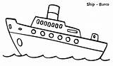 Kapal Mewarnai Laut Kartun Anak Warna Perahu Sketsa Transportasi Mewarna Pesiar Belajar Inggris Bahasa Lembar Menggambar Coloring sketch template