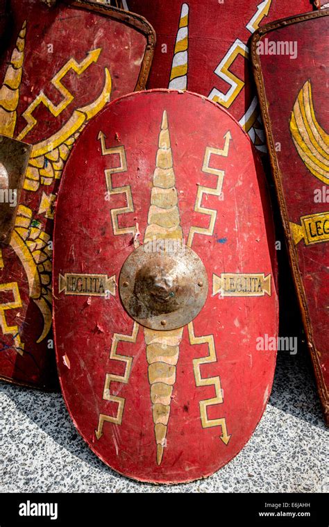 roman shield  res stock photography  images alamy