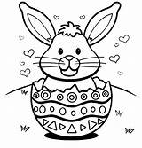 Easter Bunny Coloring Pages Egg Color Shell Broken Hearts Chocolate Eggs Number Getcolorings Print Printable East Getdrawings sketch template