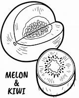 Melon Owoce Kolorowanka Kolorowanki Topcoloringpages sketch template