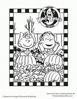 Coloring Pages Charlie Brown Halloween Pumpkin Printable Great Snoopy Peanuts Sally Linus Its Hallowen Kids Sheets Library Clipart Popular Thanksgiving sketch template
