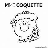 Madame Monsieur Mme Coquette Princesse Coloriages Gratuit Imprimé Fois sketch template