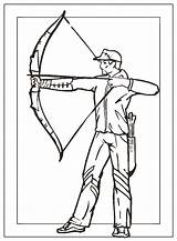 Coloring Pages Archer Sterling Template Boogschutter sketch template