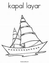 Kapal Layar Twistynoodle Noodle Twisty Sailboat Mewarnai sketch template