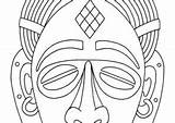 African Coloring4free sketch template