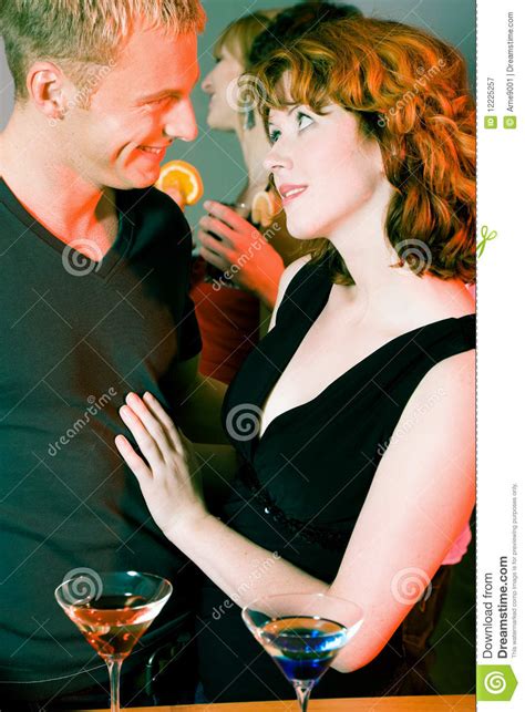 Flirt In A Bar Stock Image Image Of Beautiful Flirt