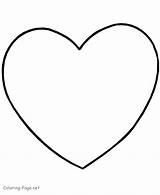 Simple Heart Coloring Library Clipart Valentine sketch template