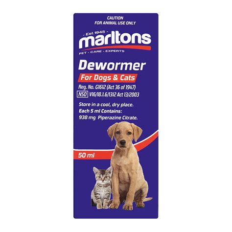 dewormer  dogs marltons pet care experts