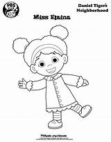 Daniel Tiger Coloring Pages Miss Elaina Kids sketch template