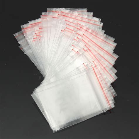 pcs resealable transparent clear plastic zip lock bags xcm sale