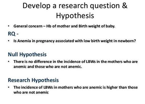 null hypothesis psychology research proposal topics