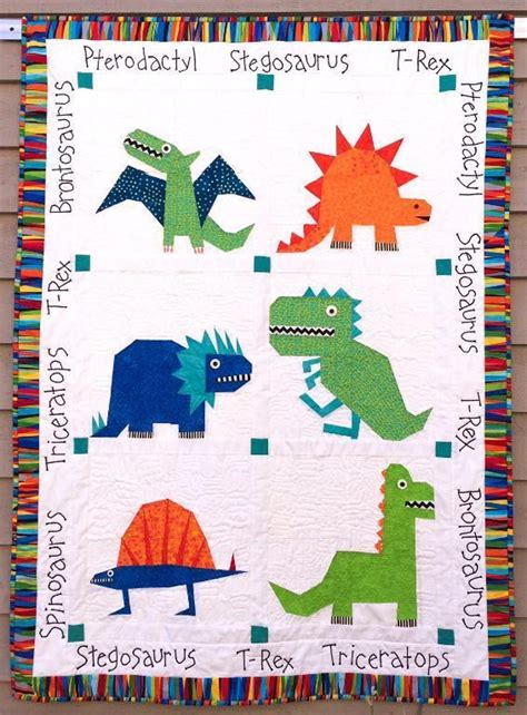 dinosaur paper pieced quilt pattern craftsy dinosaur quilt paper
