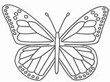 Coloring Butterfly Monarch Pages Kids Popular sketch template