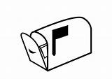 Mailbox Coloring sketch template