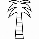 Coconut Tree Line Coloring Drawing Clipartmag sketch template