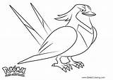 Swellow Pokemon Coloring Pages Printable Kids sketch template