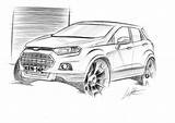 Ecosport Ford sketch template