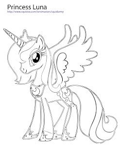pony coloring pages squid army
