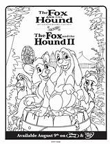 Hound Fox Coloring Pages Rox Et Rouky Coloriage Dessin Printables Print Dixie Kids Ligne Word Cartoons Colorier Search Le Library sketch template