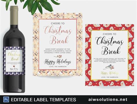template  wine bottle labels awesome   wine bottles