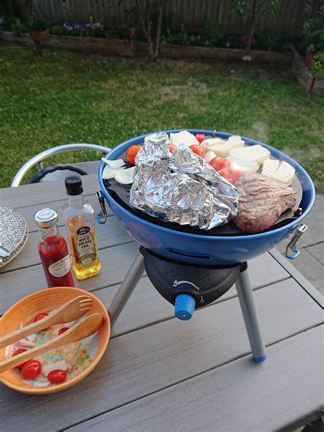 camping gear putting  campingaz party grill   test