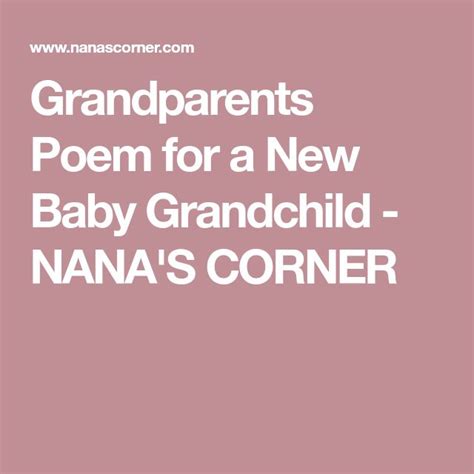 grandparents poem    baby grandchild nanas corner  baby products grandparents