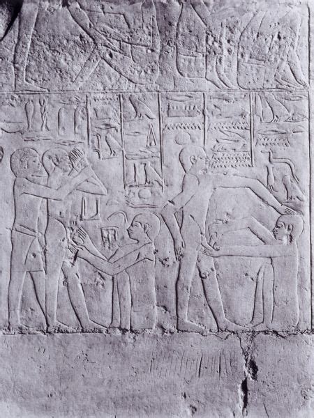 Egyptian Circumcision In Sakkara Cemetery In Memphis 6th Dynasty The