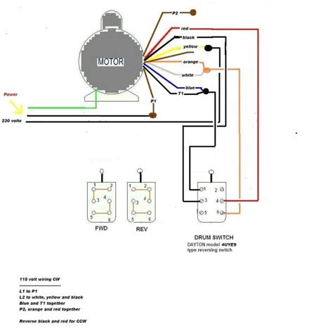 century ac motor wiring diagram   volts
