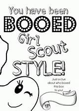 Scout Coloring Girl Pages Scouts Promise Daisy Brownie Halloween Cookie Boo Sheets Girls Booed Printable Been Law Brownies Troop Printables sketch template