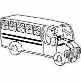 Bus Coloring Driver Eagle Bald Pages sketch template