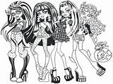 Catty Monster High Coloring Pages Noir Getcolorings sketch template