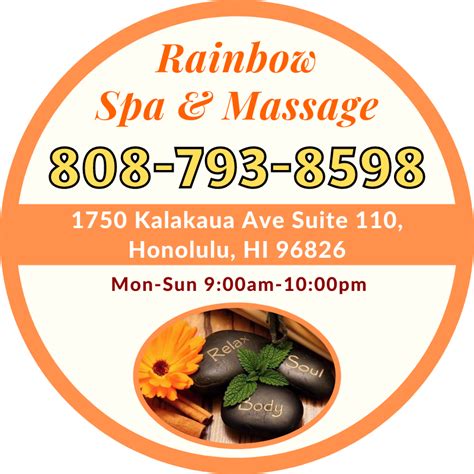 book  appointment  rainbow spa massage