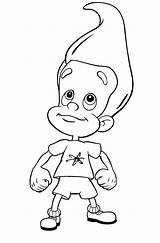 Jimmy Neutron Coloring Pages sketch template