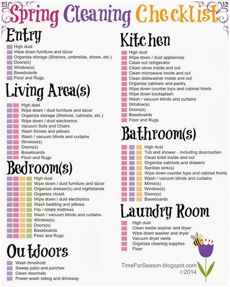 Get A Free Printable Spring Cleaning Schedule And Checklist Spring