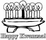 Kwanzaa Coloring Pages Candle Beautiful sketch template