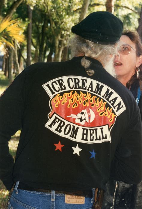 Florida Memory • Ice Cream Man From Hell At A Harley Davidson Event