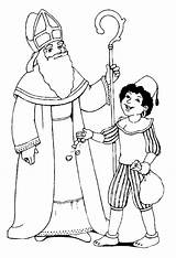 Nikolaus Ausmalbilder Sankt Sinterklaas Animaatjes Dagen sketch template
