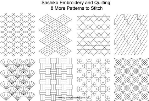 sashiko embroidery patterns stickereimuster sashiko