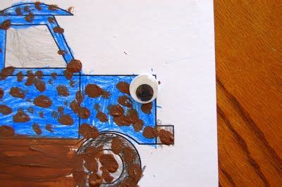 heart crafty  story time  blue truck  craft