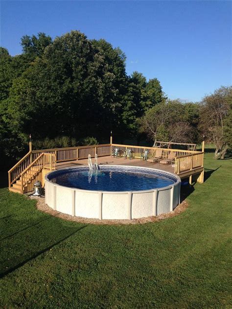 ground pool landscaping images  pinterest