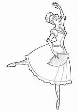 Coloring Pages Ballet Printable Kids sketch template