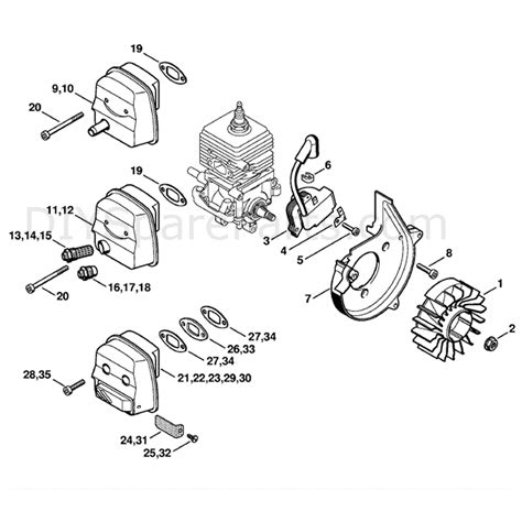stihl bg  blower bgdz parts diagram ignition system