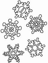 Coloring Snowflake Pages Printable Snowflakes Snow Winter Stencils Christmas Color Ausmalbilder Stencil Print Diy Malvorlagen Flakes Para Schneeflocke Besuchen Printables sketch template