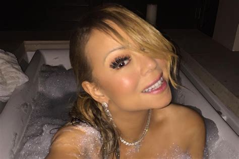 pics mariah carey poses in tub wearing nothing but bubbles and