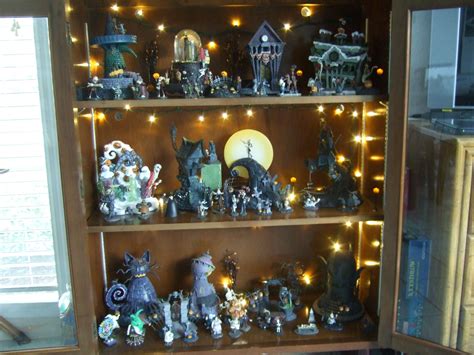 nightmare  christmas collectibles cabinet halloween