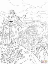 Crossing Israelites Moses Exodus Fondale Marino Ispirazione Polipo Asilo sketch template