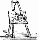 Easel Clipart Clip Paint Easle Library Tools Cliparts Etc Gif Usf Edu Clipground Original Large Tiff Resolution Opening Grand sketch template