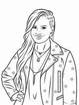 Demi Lovato Coloring Pages Celebrity Rihanna Grande Ariana Carrie Underwood Color Victorious Printable Justice Print Getcolorings People Cool Drawing Famous sketch template