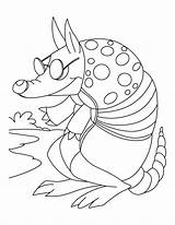 Coloring Armadillo Pages Cold Feeling sketch template