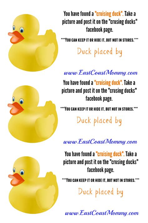 printable cruising duck tags customize  print